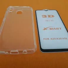 Kit Capa Anti Impacto A20/A30 + Película Vidro 3D Temperado Proteção Completa Capa Case Capinha