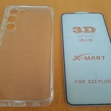 Kit Capa Ante Impacto S23 Plus + Película Vidro 3D Temperado Proteção Completa Capa Case Capinha