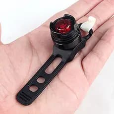 Bicicleta resistente à água levada de bicicleta Front Rear Light Helmet Tail Red Flash Safety Warning Lamp Cycling
