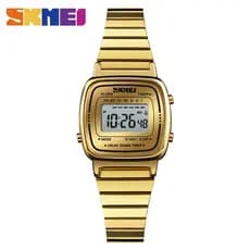 SKMEI 1252 Damas Relógio Moda Quartzo Casual Ouro Esportes Impermeável Para Senhoras
