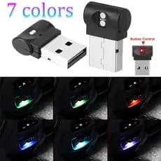 7 Cores Luz Mini USB LED Modelagem De Ambiente Para Carro Neon Interior Decorativa Bens De