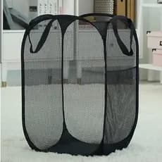 Cesto De Brinquedos Organizador Preto Sexto De Roupa Suja