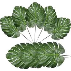 KIT 10 Folha Artificial Verde Planta, Folhas Artificiais Para Decoração, Folha Artificial Decoração