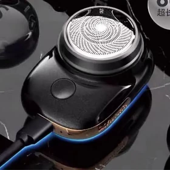 Mini Barbeador EléTrico PortáTil À Prova D'áGua De Dupla Finalidade Tipo C De Carga Aparador Barba
