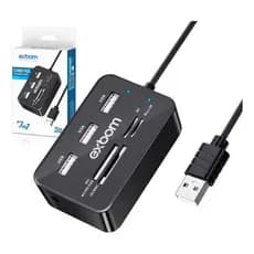 Hub 7 Em 1 3 Usb Leitor De Cartão Micro Sd/sd/ms/mms/m2