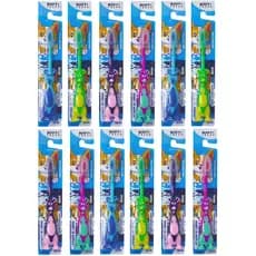 Escova de Dente Infantil Macia com Capa Protetora Personagem Divertido Colorido Cerdas Suaves para Crianças Kit