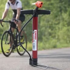 Bomba de Ar Manual para Bicicleta aluminio 30cm – Portátil, Alta Pressão, Bico Duplo
