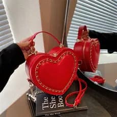 Bolsa de Luxo Leve 2023 Novo Estilo Moda Moda Dama de honra Red Bag Chain Bolsa Portátil para Mensageiro