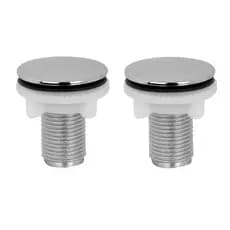 2 Tampa Tampão Tapa Furo Plug 1/2 Lavatório/bide/pia/cuba