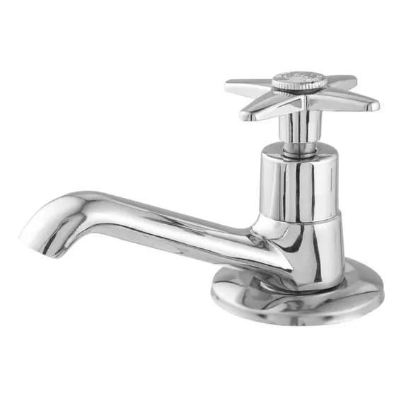 Torneira Banheiro Lavatório Lavabo Bancada 1193 Metal C-23 Cromada 1/4 de Volta