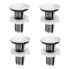 Kit 4 Tampa Tampão Tapa Furo Plug 1/2 Lavatório/bide/pia/cuba