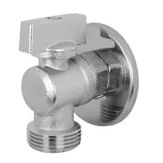 Registro Esfera para Máquina de Lavar | Metal Cromado Premium – Entrada 1/2” Saída 3/4” | Parede