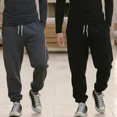 Kit Calças Moletom Masculino Jogger Inverno Peluciada Grossa Confortável com Cordão Academia Casual