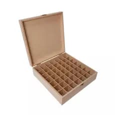 Caixa para Óleos Essenciais - 49 Div - 25x25x10 6MM MDF  Cru
