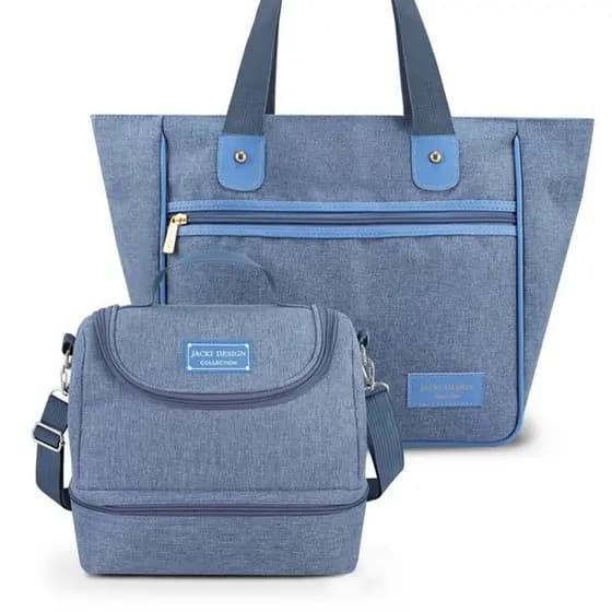Conjunto Bolsa Shopper Com Bolsa Térmica Multifuncional Jacki Design