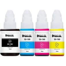 Kit 4 Tintas Para Canon G3110 G3111 G4100 G4110 G4111 G2100 Gi-190