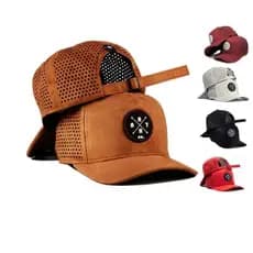 Boné Masculino aba curva  Fitão Anth Co Strapback Camurça bone original furadinho Snapback o varias cores Corte Laser