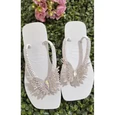 Havaianas Original Customizadas com Pedrarias Luxo Verão moda praia