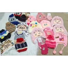 Toucas Para Bebê Menina e Menino proteção para o frio, Inverno toucas quentinhas Pelúciadas, agasalho Bebê crianças