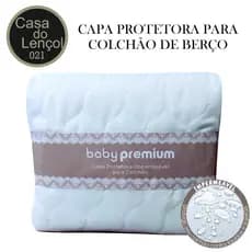 Capa Protetor De Colchão Berço Americano Impermeavel 130x70  Protetora Matelado