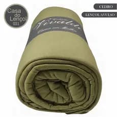 Lençol Casal 100% Algodão Lençol de Cama Casal Com Elástico