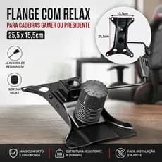Mecanismo Flange Para Cadeiras De Escritório Presidente Gamer Diretor 25,5x15