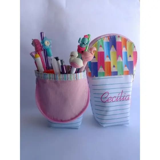 Estojo Copinho Personalizado, estojo escolar, estojo de maquiagem, bolsinha