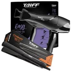 Kit Taiff Secador Easy 1700W e Prancha Taiff Cerâmica 180ºC - com Nota Fiscal e Garantia