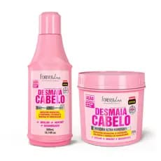 Kit Especial Desmaia Cabelo Forever Liss Shampoo 300ml  e Máscara220g