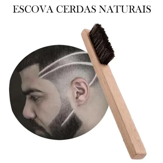 Escova para Barba Barbearia Cabelo Bigode Pronta entrega
