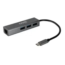 Hub Adaptador Tipo C Para Rede Rj45 E Usb 3.0 Oex Original
