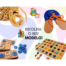 Brinquedos Educativos Jogos didáticos pedagógicos em mdf 3mm -  jogo tabuleiro, alfabeto, Montessori, sensorial