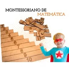 Rêf 062 - Brinquedos Educativos Montessoriano De Matemática Jogo Pedagógico Sensorial Autismo Autista Madeira Mdf Tabuleiro Montessori Didático Alfabeto Cognitivo Atividade Educativa Desenvolvimento da Criança