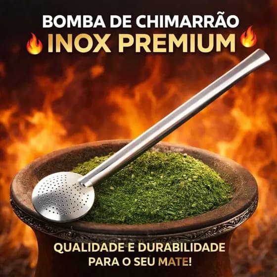 Bomba Chimarrão mate tereré inox