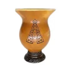 Cuia chimarrão Personalizada Nossa Senhora santa terço