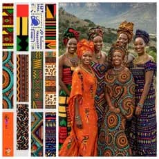 TECIDO CREPINHO AFRICA PARA ROUPA FEMININA E INFANTIL E PARA DECORAÇÃO EM GERAL