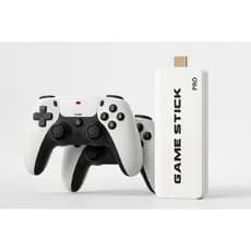 Game Stick M15 Pro 4K 64GB +20 Mil Jogos Retrô HDMI 2 Controles Sem Fio