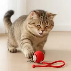 Bola Inteligente Gato Interativo Automático Recarregável USB Cauda Falsa Anti-Tédio Ansiedade Filhote