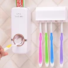 Suporte Para Escova Dispenser De Pasta Dente Automático Porta Banheiro Parede Escova de Dente