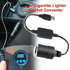 Conversor De Soquetes Para Isqueiro De Carro 5V 2A Adaptador Com Fio Acessórios Eletrônicos Automáticos