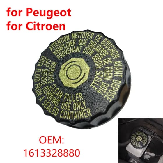 Tampa Do Tanque De Fluido De Freio Reservatório Para Peugeot 1613328880 Citroen