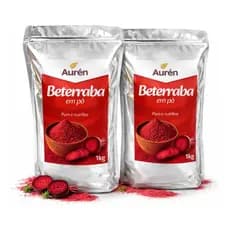 Kit 2 Beterraba De 1kg Cada Em Pó Natural Fina Premium