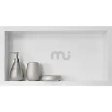 Nicho Que Não Empoça Água no Fundo Branco para Box Banheiro em Porcelanato Luxo 50X30