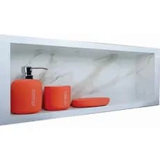 Nicho De Porcelanato Para Banheiro Carrara 90x30x10cm