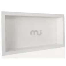 Nicho De Porcelanato Branco Para Banheiro 60x30x7 Não Empoça Água, Perfeito Para Apartamentos Top