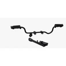 Estribo Pedal Apoio Com Borracha+Cavalente lateral com brorracha  - Honda Pop 100 Biz 100 110