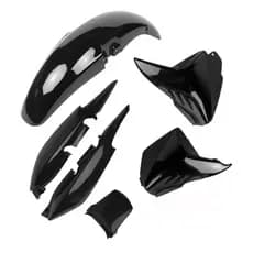 Kit Carenagem plástico Fan 125 2009 a 2013 Tampa Lateral + Para-lama Dianteiro + Rabeta