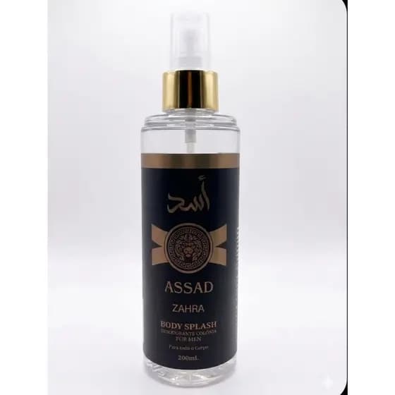 Body Splash Assad Zahra Masculino Perfume Árabe Original 200ml Perfume Assad Zahra Body Splash Masculino Alta Fixação 20