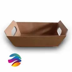CESTA PAPEL KRAFT, 50 UNID - P - Páscoa; Cesta de Chocolate; Café da manhã- CX008