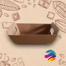 CESTA PAPEL KRAFT, 20 UNID - M - Páscoa; Cesta de Chocolate; Café da manhã- CX008